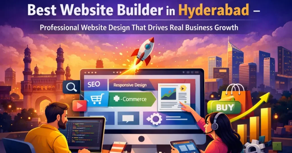 Professional Website Design for Business Growth Professional website builder in Hyderabad designing SEO friendly responsive website with eCommerce features and business growth elements