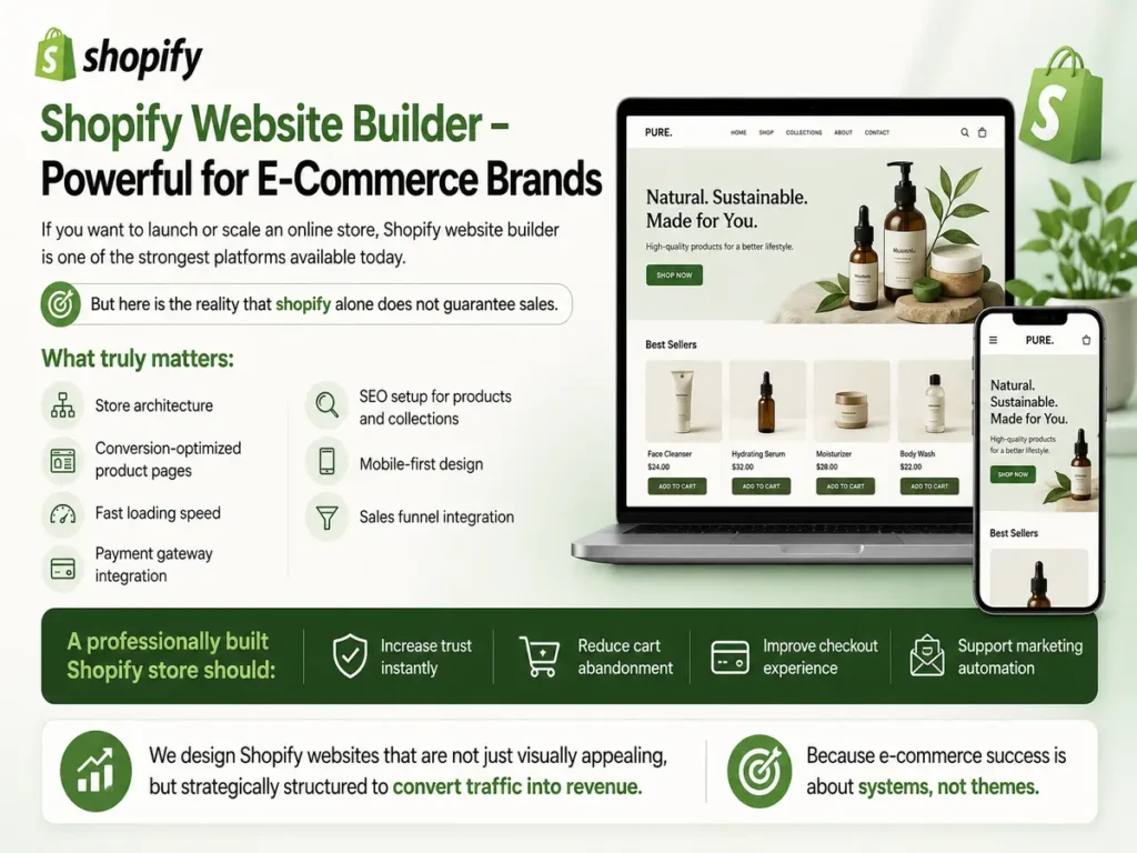 This show you that why shopify website builder is powerful for e-commerce brands.