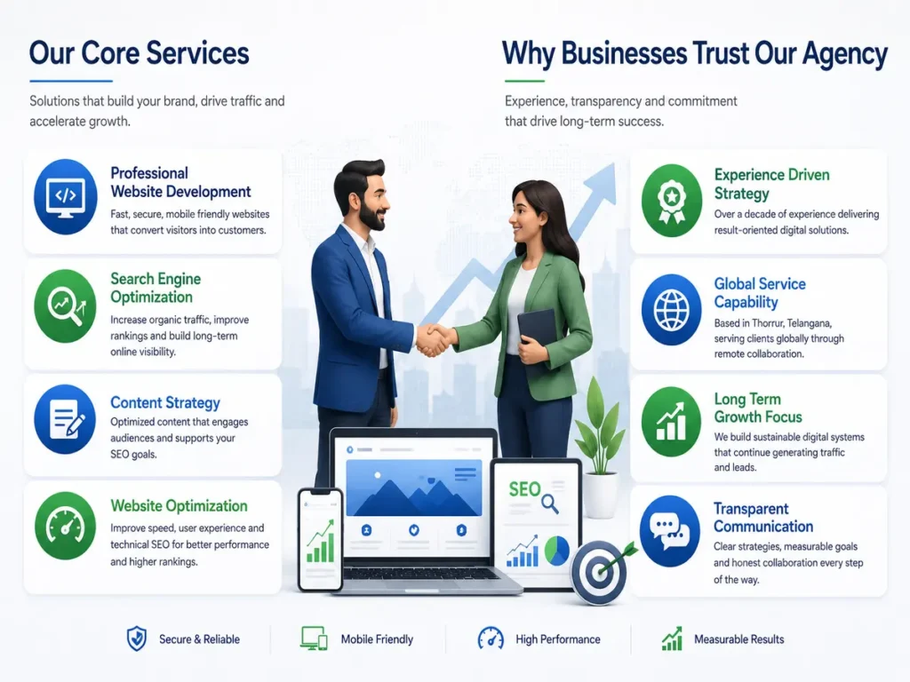 More than 10 years of experience in Digital Marketing Services in Telangana.