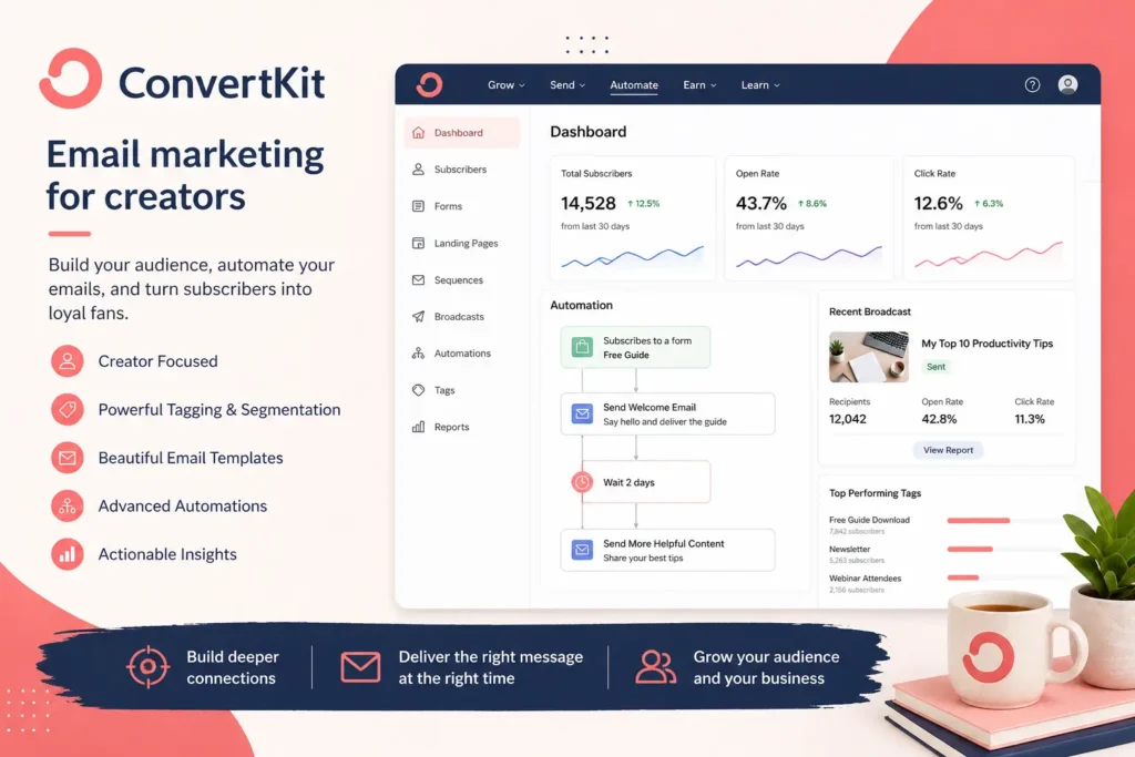 ConvertKit – Email marketing for blogging success