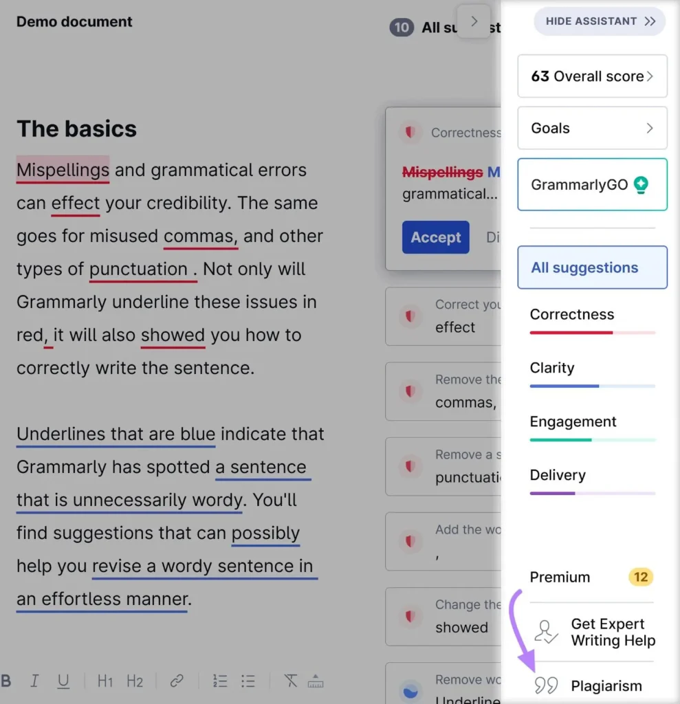 Grammarly - Content Optimization Tool