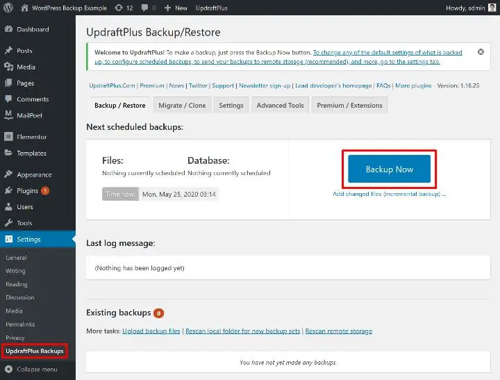 UpdraftPlus WordPress Plugin for Website Backup
