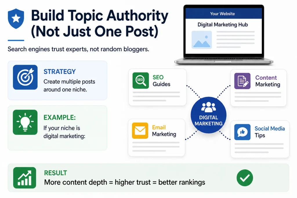 Build topic authority for better visibility on search engines