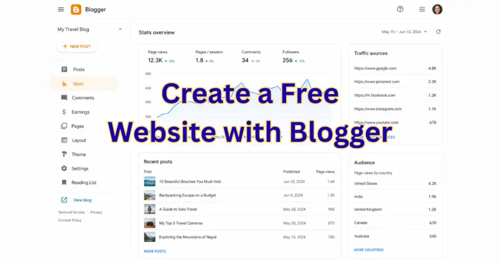 Create a website for free on Blogger.