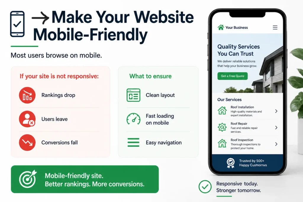 Make your website mobile-friendly for better visibility on search engines