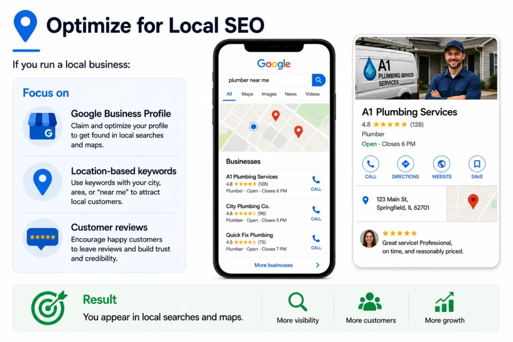 Optimize your website for local SEO