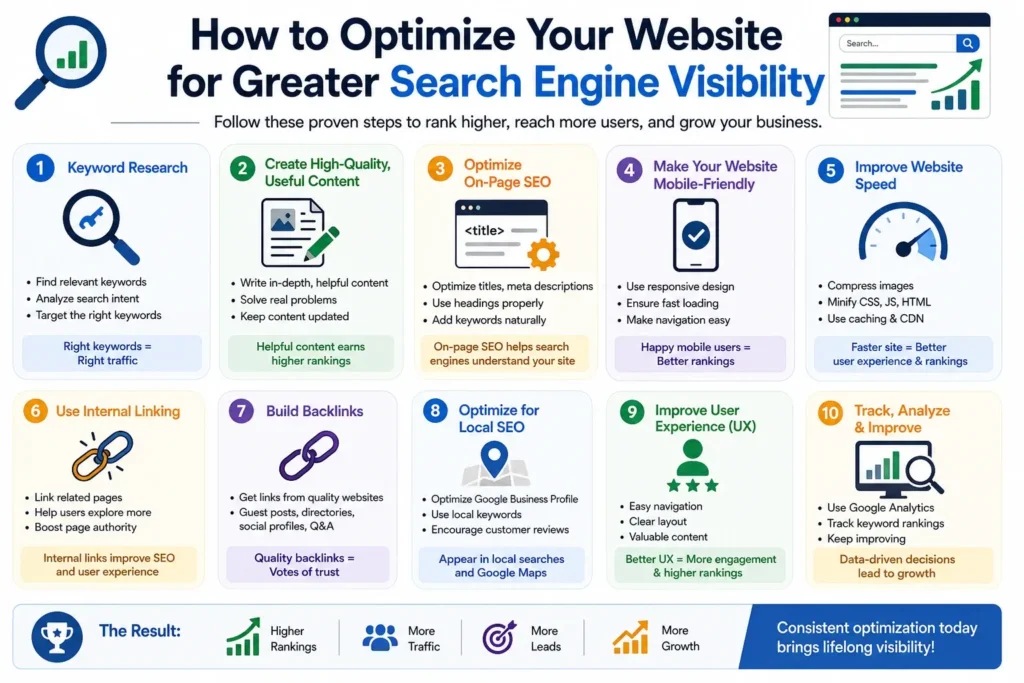 Optimize your website for better search engine visibility
